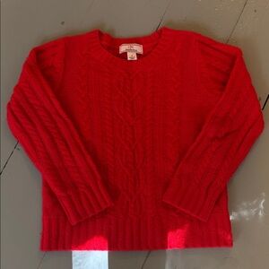 CPC classic prep kids Red Cable Knit Sweater cashmere size 7